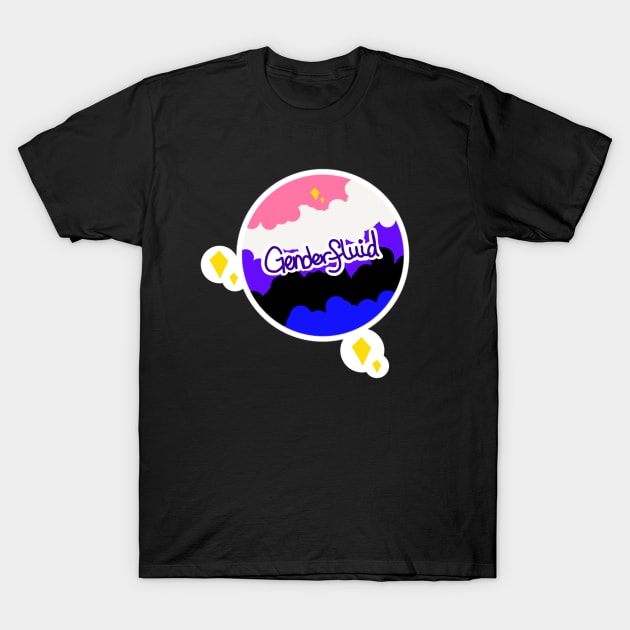 Pride Planet - Genderfluid T-Shirt by hikav